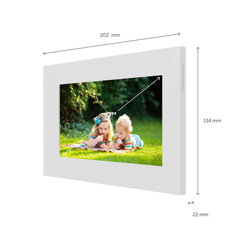 Thomson F07W cornice per foto digitali Bianco 17,8 cm (7") Touch screen Wi-Fi