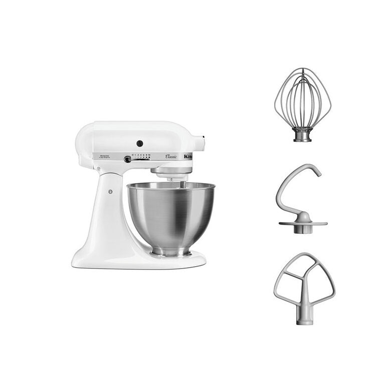 KitchenAid 5K45SSEFW sbattitore Sbattitore con base 250 W Bianco