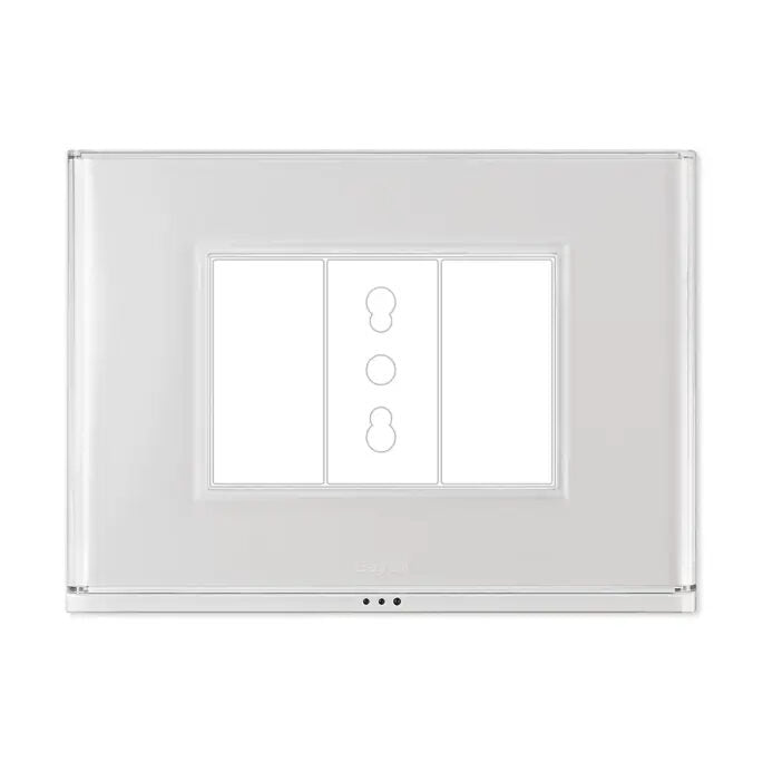 Beghelli Brain Classic Placca Cambiacolore 3 Moduli Compatibile