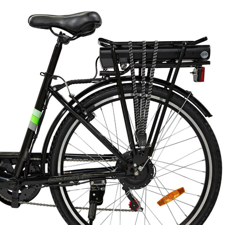 EMG Sea-TY 26CST01 Bicicletta Elettrica E-bike 26'' Batteria 36V 12.8ah 250W max 110kg Nero