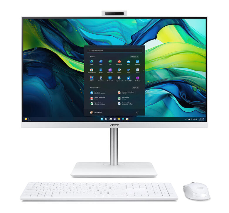 Acer Aspire C27-1E13U7UNH PC All-in-one Intel® Core™ i7 i7-1355U 68,6 cm (27") 1920 x 1080 Pixel PC All-in-one 32 GB DDR4-SDRAM 1 TB SSD Windows 11 Home Wi-Fi 6 (802.11ax) Bianco