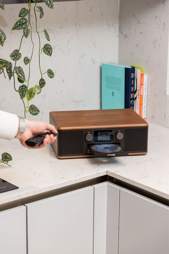 Pure Classic C-D6 Portatile Digitale Nero, Noce