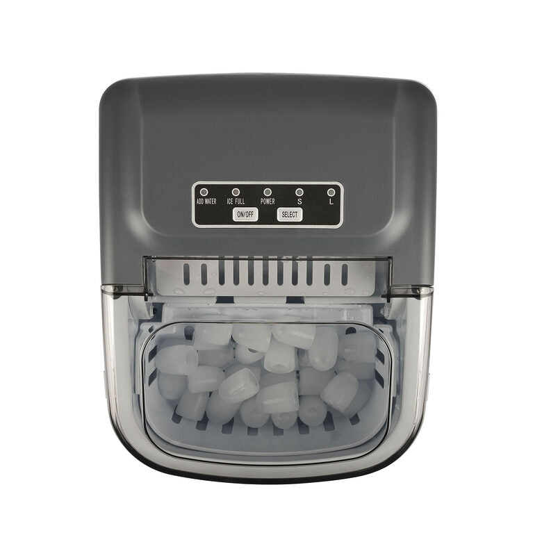 Girmi GH78 Macchina per ghiaccio portatile 12 kg/24h 100 W Grigio, Trasparente