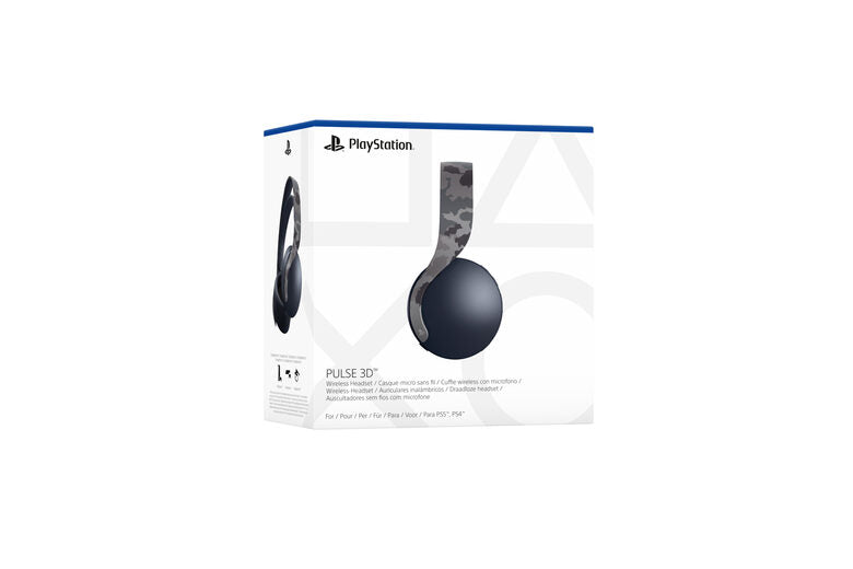 Sony PULSE 3D Auricolare Con cavo e senza cavo A Padiglione Gaming USB tipo-C Mimetico, Grigio