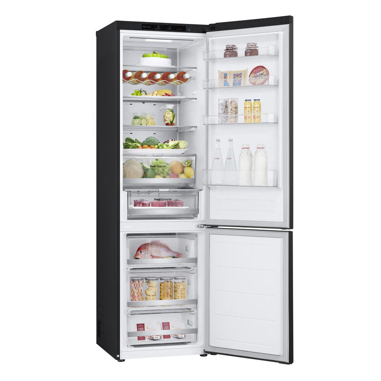 LG GBV7280BEV Frigorifero combinato con congelatore, Classe B, 387L, Fresh Converter, Porte piatte, Nero