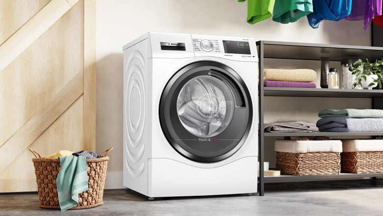 Bosch Serie 8 WDU8H541IT lavasciuga Libera installazione Caricamento frontale Bianco D
