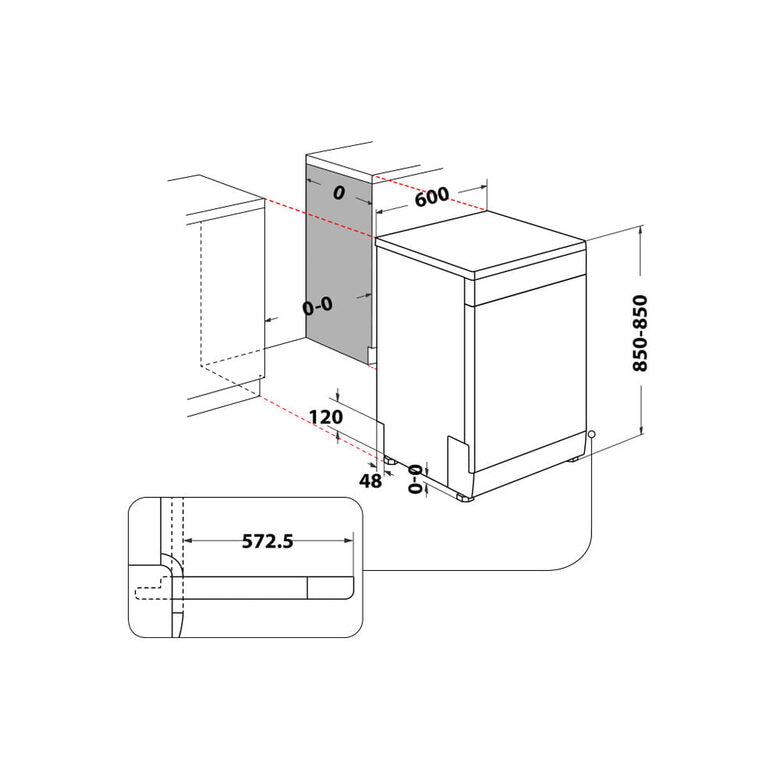 Hotpoint H2F HL626 X Lavastoviglie Libera installazione 14 coperti E