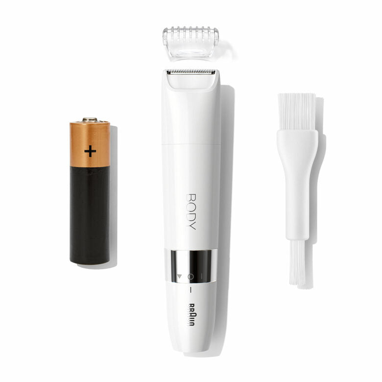Braun Mini Rifinitore Corpo BS1000, Rifinitore Elettrico Corpo Uomo E Donna, Bianco