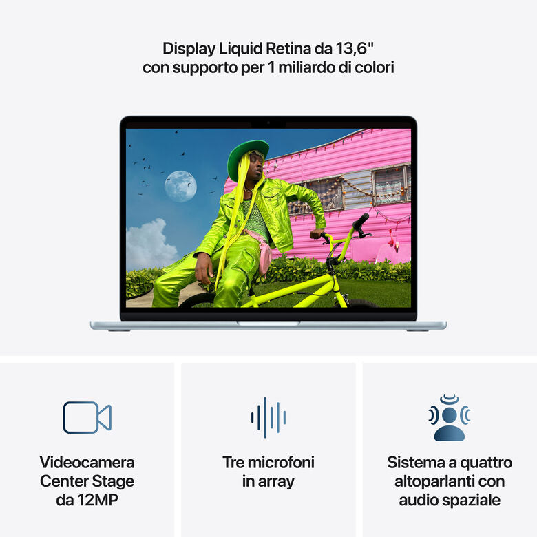 Apple MacBook Air 13" M5 chip 10‑core CPU 10‑core GPU, 16GB, 1TB SSD - Celeste