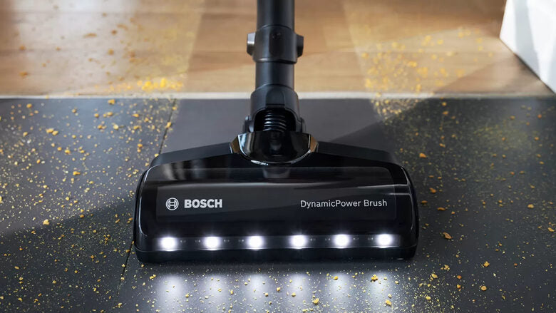 Bosch BBS712A scopa elettrica Batteria Secco Senza sacchetto 0,3 L Nero, Stainless steel
