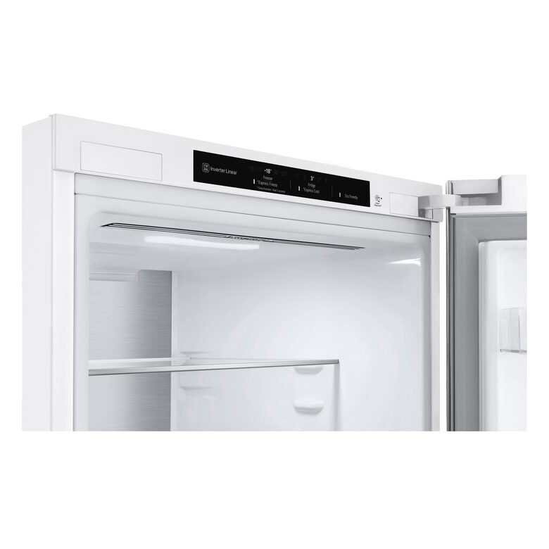 LG GBV5240DSW Frigorifero combinato, Classe D, 387L, Fresh Converter, Porte piatte, Bianco