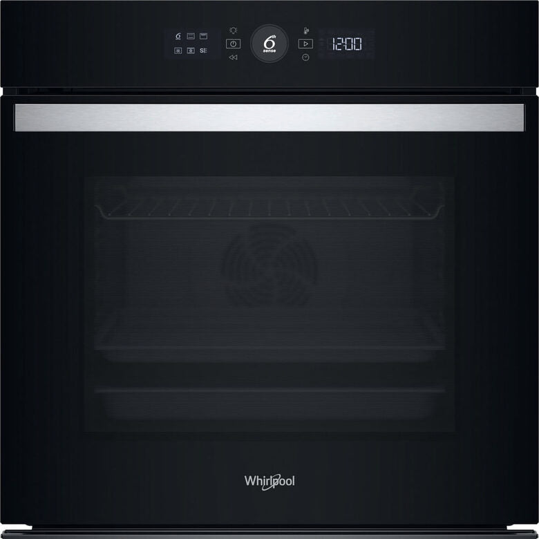 Whirlpool WOI4S8PM0SBXA Forno da incasso, Steam+, Airfry, Tecnologia 6° Senso, Classe A, Nero