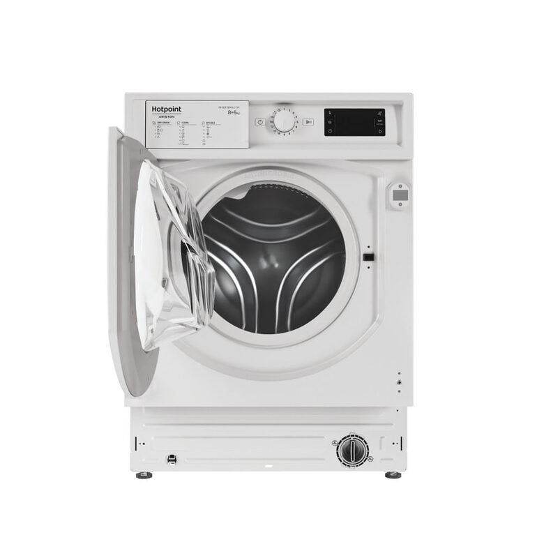 Hotpoint BI WDHG 861484 EU lavasciuga Da incasso Caricamento frontale Bianco D