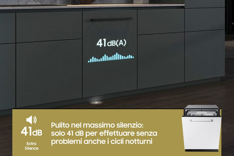 Samsung DW60CG880B00 Lavastoviglie a Incasso Scomparsa Totale Serie 8700 14 coperti A Terzo cesto per posate