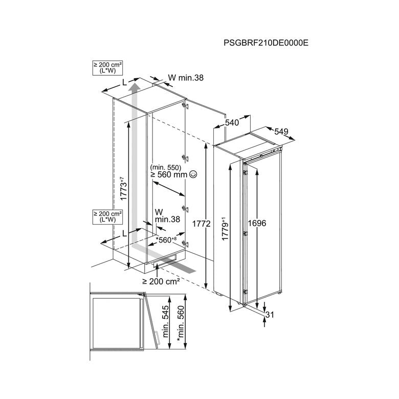 Electrolux EFD6DD18S Frigorifero ad incasso Serie 600