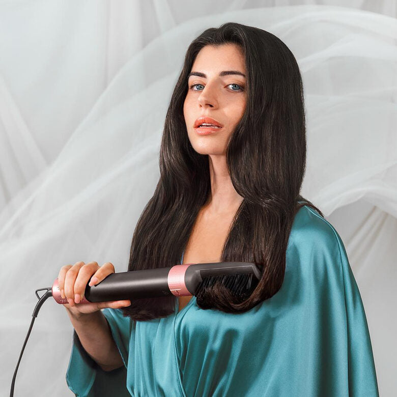 Cecotec Bamba CeramicCare 12in1 Asciugacapelli AirGlam Black Multistyler Caldo Nero, Rosa 1400 W