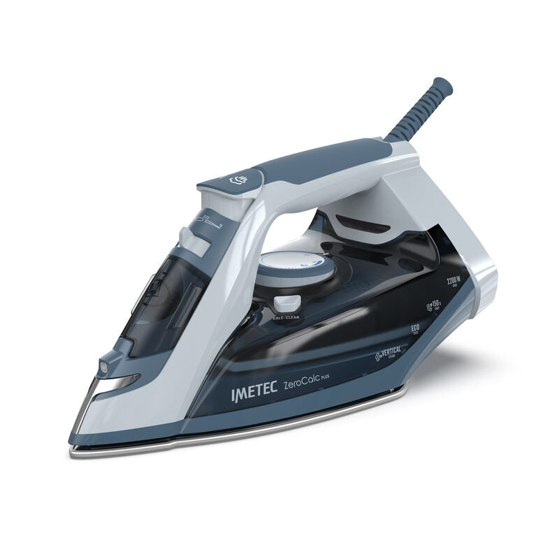 Imetec Zerocalc Power, Ferro da Stiro a Vapore, 2200 W, Piastra Glide Ceramic, Doppia protezione anticalcare con Zerocalc 2X, Colpo Vapore 150 g