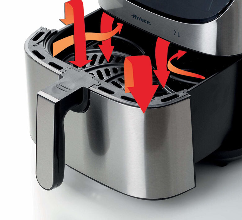 Ariete 4628/00 Singolo 7 L Indipendente 1800 W Friggitrice ad aria calda Acciaio inossidabile