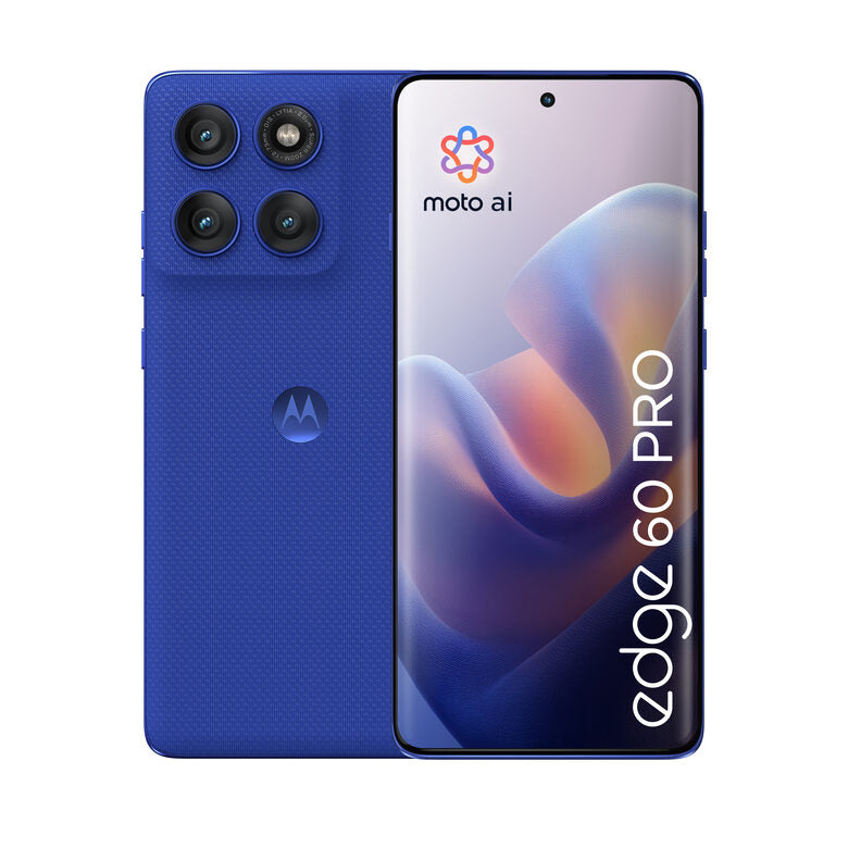 Motorola edge 60 pro con Moto AI (12/512GB, Fotocamera 50+50+10MP, selfie 50MP, Display 6.67" pOLED 120Hz, MediaTek Dimensity 8350, batteria 6000mAh, ricarica 90W, Android 15), PANTONE Dazzl