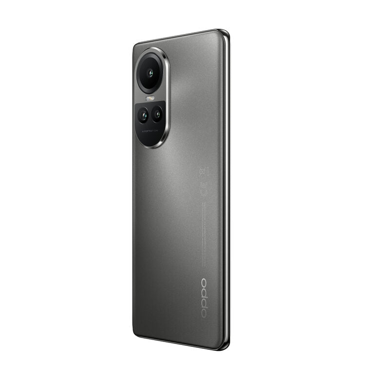 OPPO Reno Smartphone 5G, AI Tripla fotocamera 64+32+8MP, Selfie 32MP, Display 6.7" 120HZ AMOLED, 5000 mAh, RAM 8GB (Esp. fino 16GB) + ROM 256GB, [Versione Italia], Colore Silvery Grey
