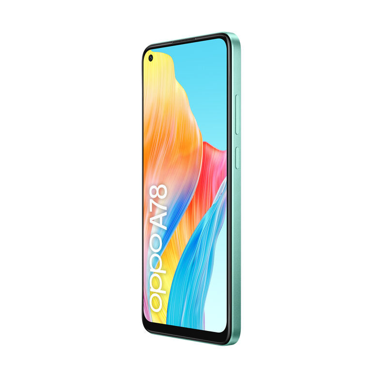 OPPO A78 4G Smartphone, AI Doppia fotocamera 50+2MP, Selfie 8MP, Display 6.43” 90HZ AMOLED FHD+, 5000mAh, RAM 8(Esp 4GB/6GB/8GB)+ROM 128GB (esp1TB), IP54, Supporto Auto [Versione Italia], Aq