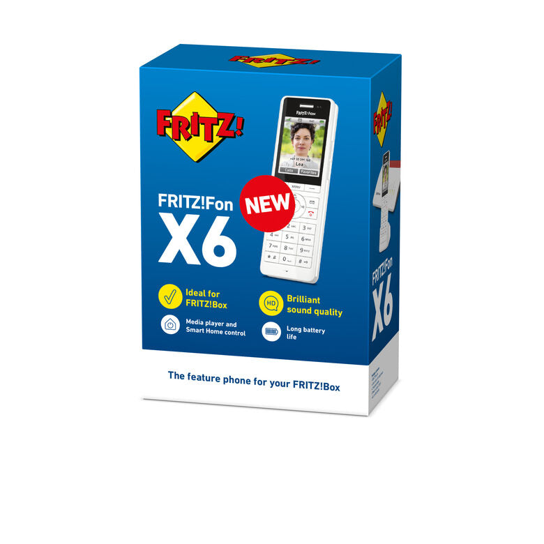 FRITZ!Fon X6 Telefono DECT Identificatore di chiamata Bianco