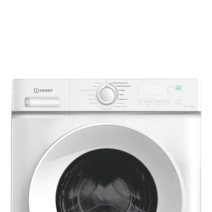 Indesit IMA 864 MY TIME IT Lavatrice A Libera Installazione 8kg, 1400 Giri, Classe A, Bianco, Display Digitale