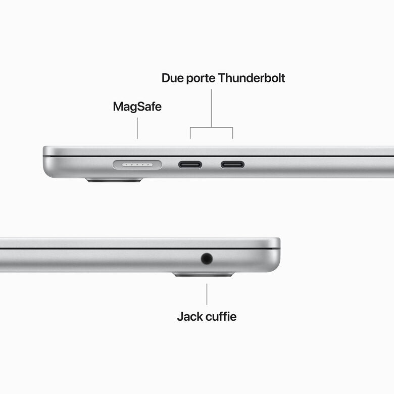 Apple MacBook Air 15" M2 8-core CPU 10-core GPU 512GB Argento