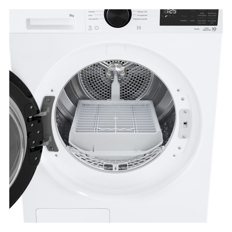 LG RNX5008TLB Asciugatrice Intelligente AI Dry 8 kg Classe B Bianco