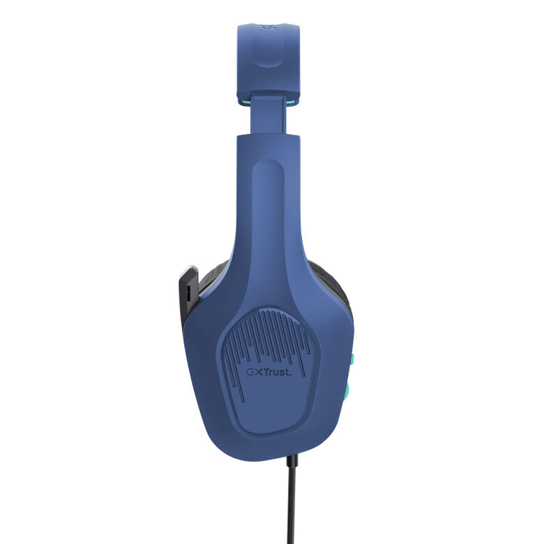 Trust GXT 415B Zirox Auricolare Cablato A Padiglione Giocare Blu