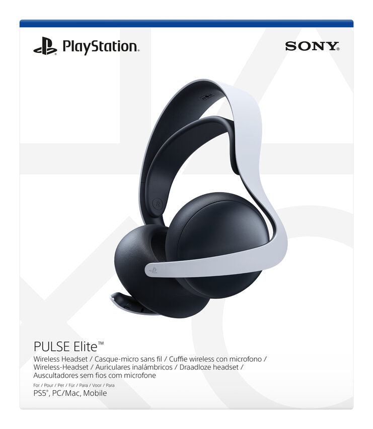 Sony PULSE Elite Auricolare Wireless A Padiglione Gaming Bluetooth Nero, Bianco