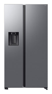 Samsung RS70F64KETEF Frigorifero Side By Side A Libera Installazione, Compressore AI Inverter, Smartthings Energy, AI Hybrid Cooling, Classe E, Acciaio