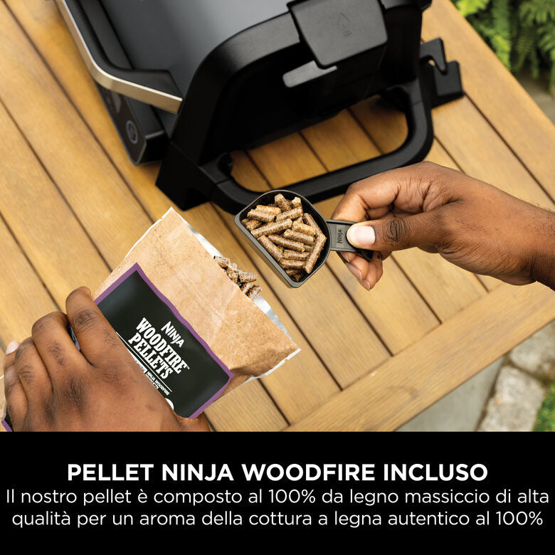 Ninja Barbecue elettrico Woodfire con affumicatore integrato OG701EU