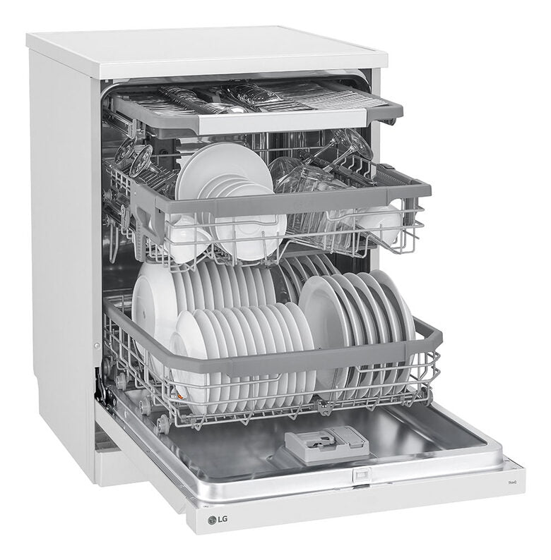 LG DF365FWS Lavastoviglie a libera installazione cm. 60 - 14 coperti - bianco