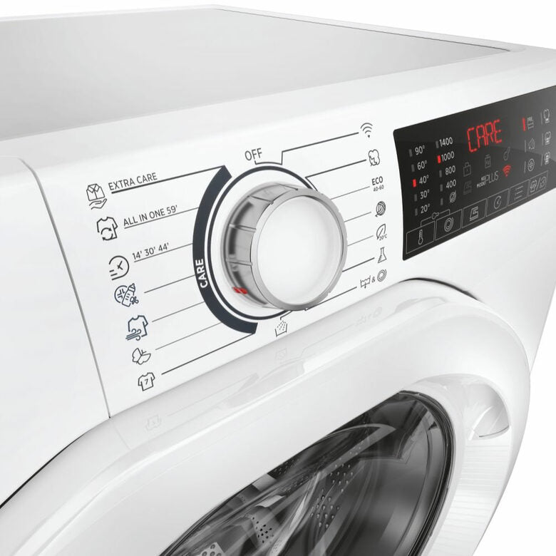Hoover H3WP4474TAM6/1-S H-WASH 350 Lavatrice Slim A Libera Installazione 7 Kg, 1400 Giri, Classe A, Inverter, Wi-fi, Bianco