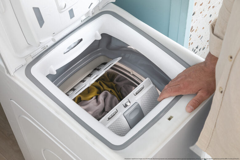 Candy TCA283D2-S ProWash 300 Lavatrice A Carica Dall'alto Libera Installazione 8 Kg, 1200 Giri, Motore Smart Inverter, Classe D, Bianco