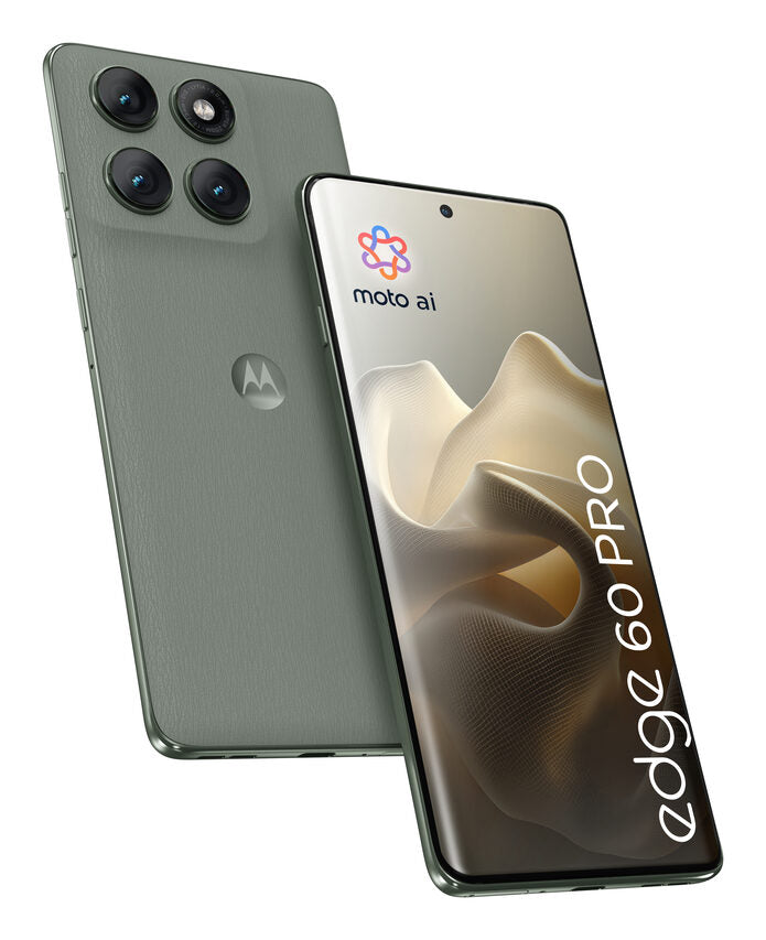 Motorola edge 60 pro con Moto AI (12/512GB, Fotocamera 50+50+10MP, selfie 50MP, Display 6.67" pOLED 120Hz, MediaTek Dimensity 8350, batteria 6000mAh, ricarica 90W, Android 15), PANTONE Shado