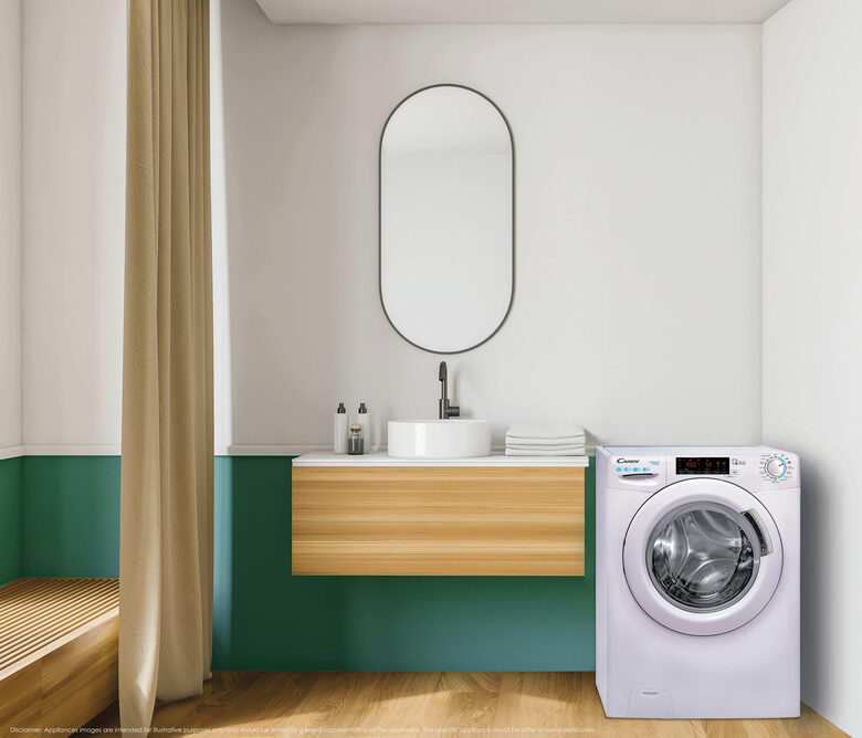 Candy CSS 128TW4-11 Smart Lavatrice A Libera Installazione 8 Kg, 1200 Giri, Vapore, Wi-Fi, Classe B, Bianco