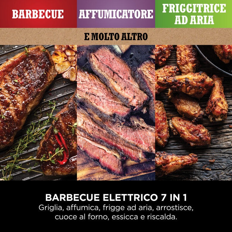 Ninja Barbecue elettrico Woodfire con affumicatore integrato OG701EU