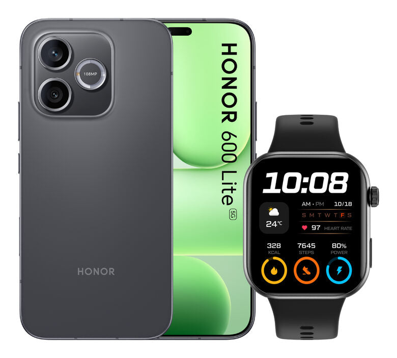 Honor BUNDLE 600 LITE 256GB V BLACK+WATCH 2i BLACK 16,8 cm (6.6") Doppia SIM 5G USB tipo-C 8 GB 6520 mAh Nero