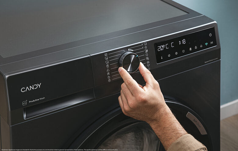 Candy BR 48B6G-S ProWash 500 Lavatrice A Libera Installazione 8 Kg, 1400 Giri, Classe A, Proactive Wash, Antracite