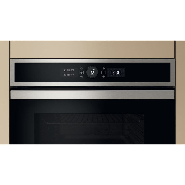 Whirlpool WOI4IS8HM0XA Forno a incasso multifunzione Inox 17 funzioni Pizza310° Cook4 Steam+ classe A+ 73Lt, Idrolisi