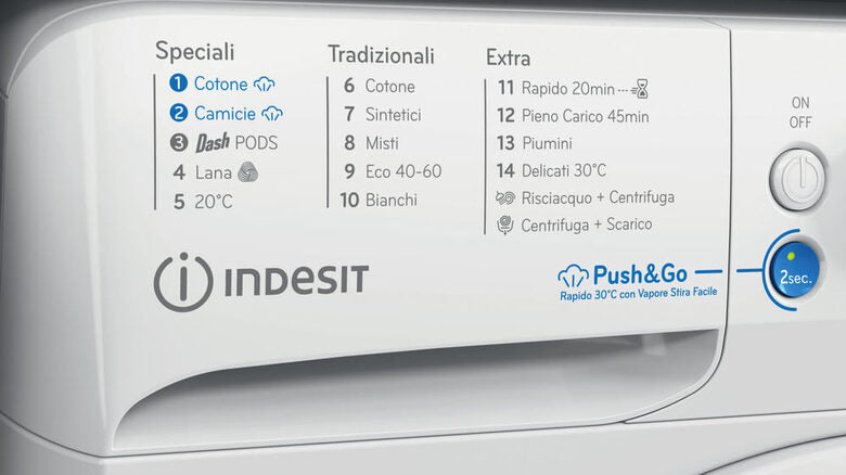 Indesit Lavatrice a libera installazione BWE 91498X WKV IT - BWE 91498X WKV IT