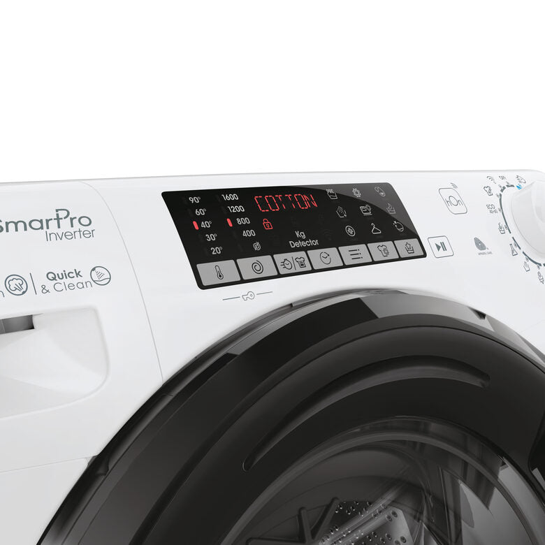 Candy CSOW61066TWMB6-S Lavasciuga A Libera Installazione 10 Kg, 1600 Giri, Smart Pro Inverter, Wi-Fi + Bluetooth, Snap&Wash, Classe D, Bianco