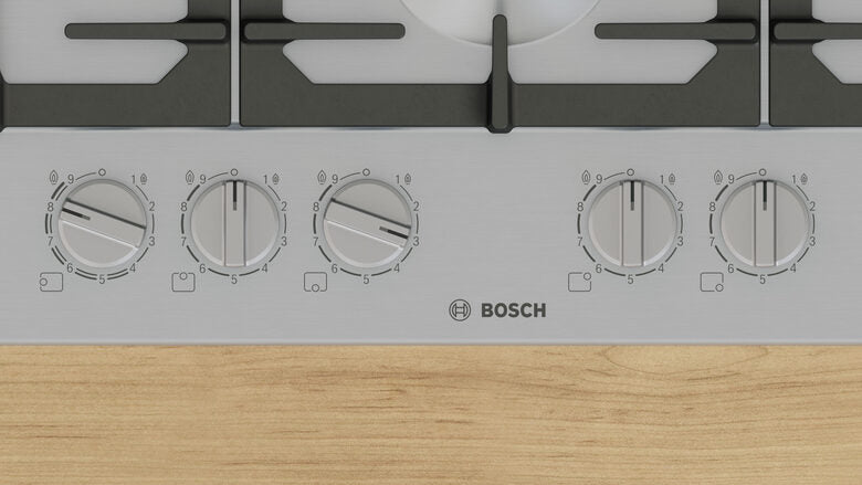 Bosch Serie 6 PCS7A5I90 Piano cottura a gas 75 cm 5 fuochi Acciaio Inox