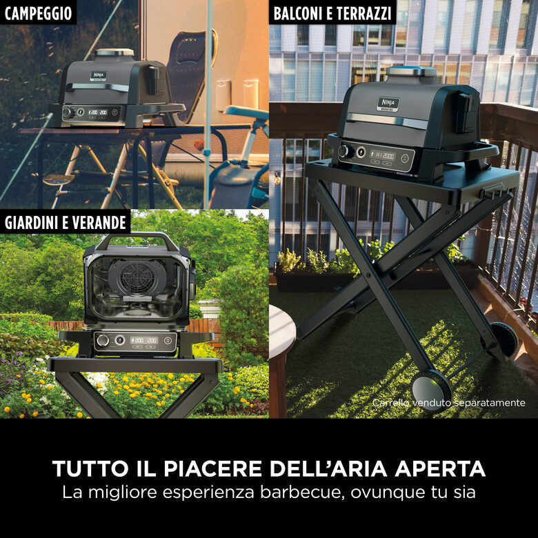 Ninja Barbecue elettrico Woodfire con affumicatore integrato OG701EU