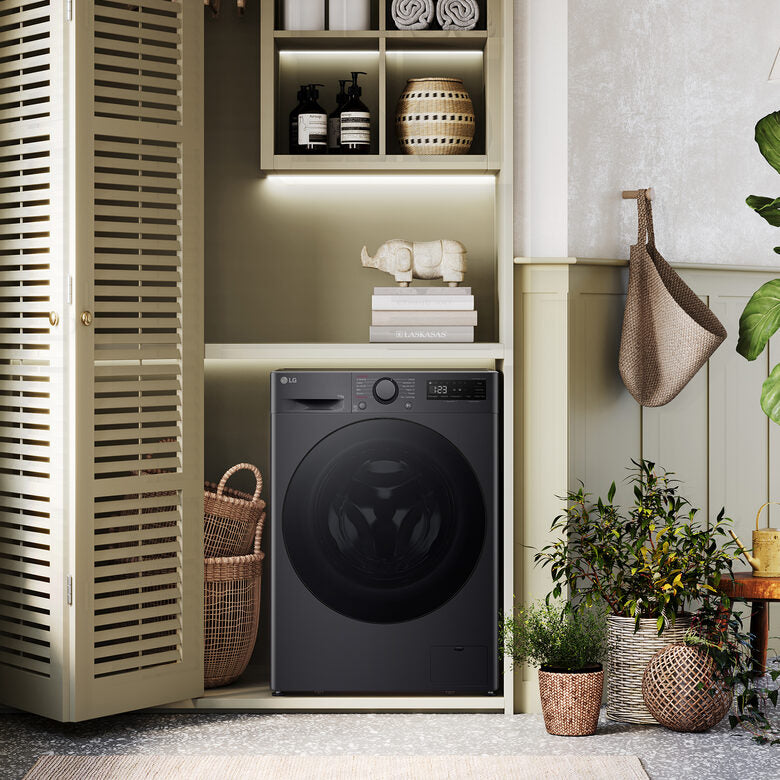 LG F4R5011TSMB Lavatrice 11kg AI DD, Classe A-10%, 1400 giri, TurboWash, Vapore
