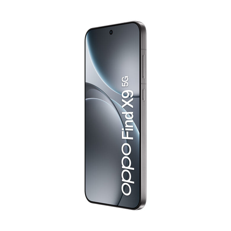 OPPO Find X9 5G AI Smartphone, Tripla Fotocamera 50+50+50MP, Selfie 32MP, Display 6.59” 120HZ AMOLED 1.5K, 7025mAh, RAM 12GB(Esp4GB/8GB/12GB)+ROM 512GB, [Versione Italia], Titanium Grey