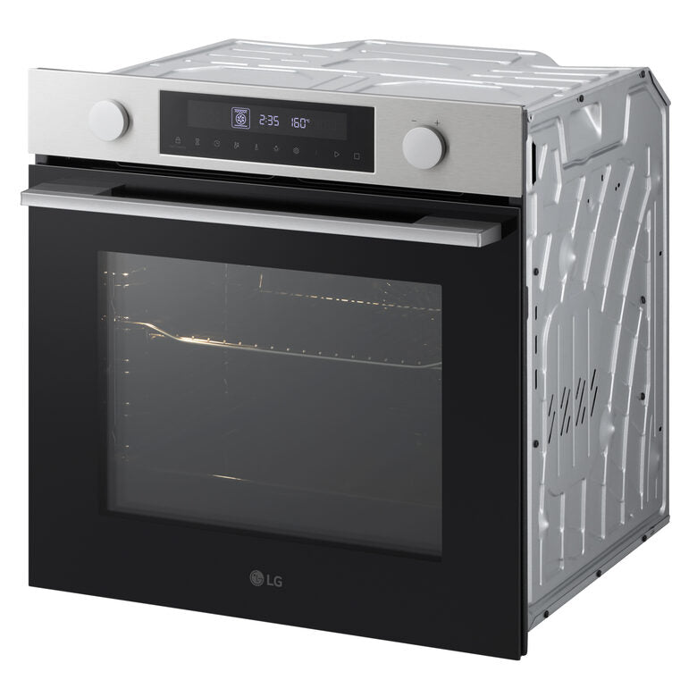 LG Forno 72L Classe A | 11 modalità di cottura, Frittura ad aria, Modalità pizza, Lievitazione, Pulizia pirolitica | Acciaio