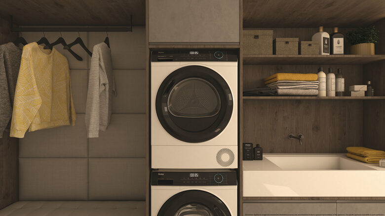 Haier HD90-A3939E asciugatrice Libera installazione Caricamento frontale 9 kg Bianco